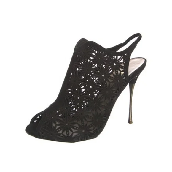 Nicholas Kirkwood Black Lace Stilletto Heels Sandals 40 9 - Picture 2 of 5